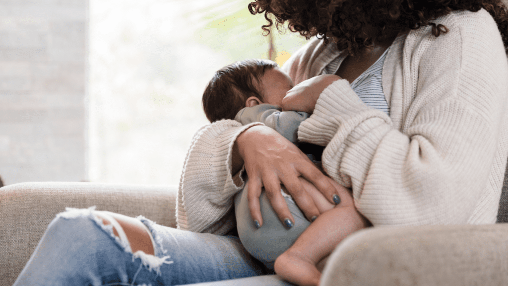 Lactation and breastfeeding baby